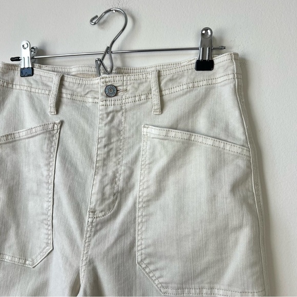 Anthropologie Pilcro The Carpenter Wide Leg Jeans White - Picture 4 of 11